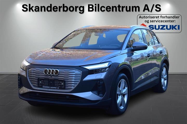 Grå Audi Q4 fra 2022 set udefra