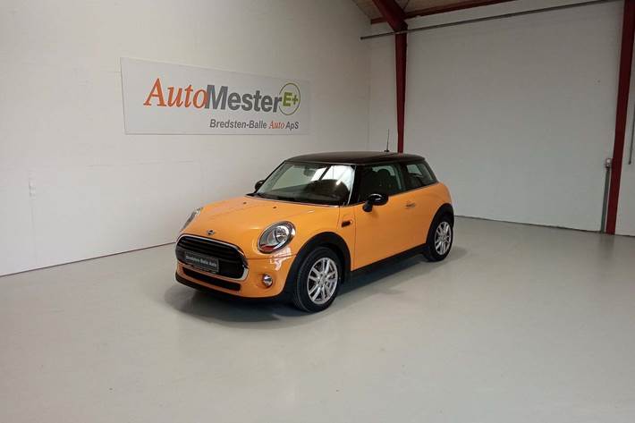 Gul Mini Cooper fra 2015