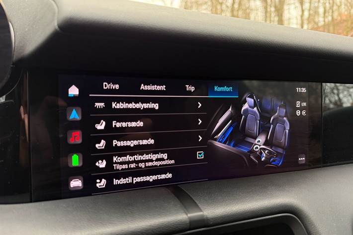 Sort Porsche Taycan fra 2021