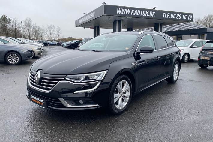 Sort Renault Talisman fra 2018 set udefra