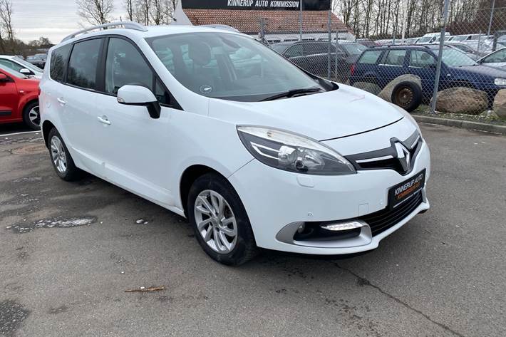 Hvid Renault Grand Scénic fra 2015