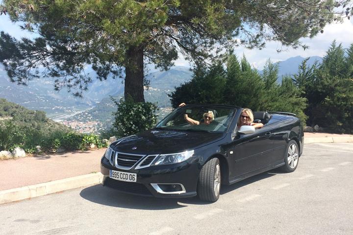 Sort Saab 9-3 Cabriolet fra 2008