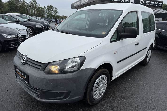 Hvid VW Caddy fra 2014