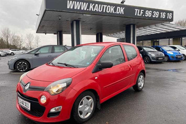 Rød Renault Twingo fra 2012 set udefra