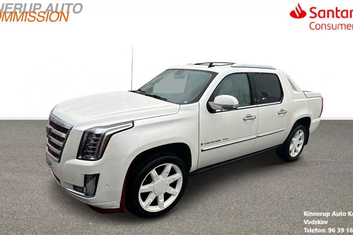 Hvid Cadillac Escalade fra 2008