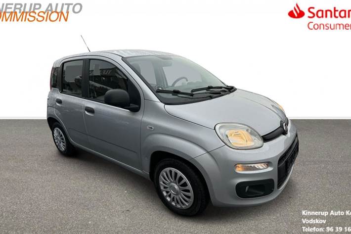 Sølv Fiat Panda fra 2014