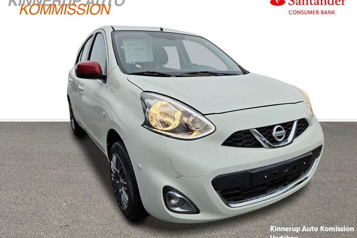 Hvid Nissan Micra fra 2013
