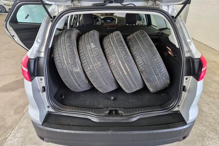 Sølv Ford Focus fra 2015