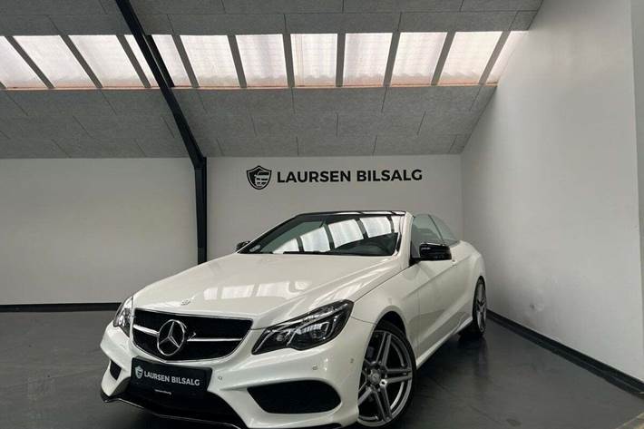 Hvid Mercedes E200 fra 2015