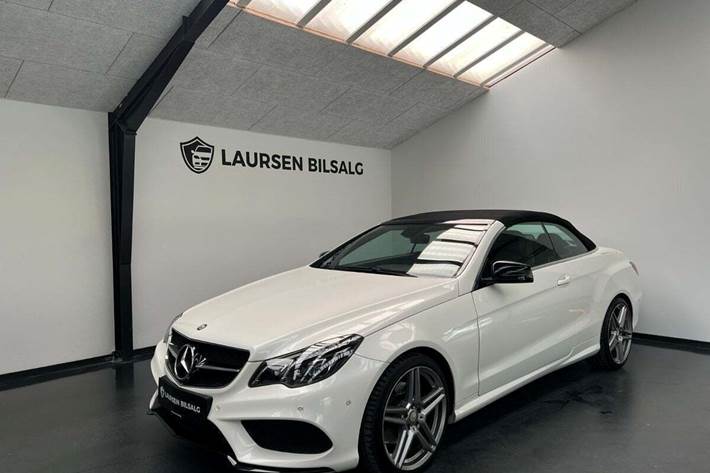 Hvid Mercedes E200 fra 2015