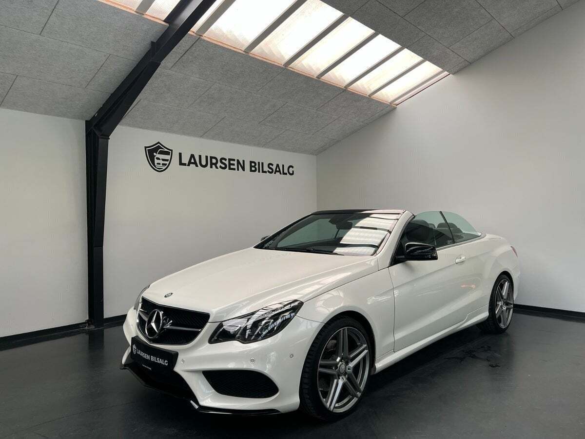 Hvid Mercedes E200 fra 2015