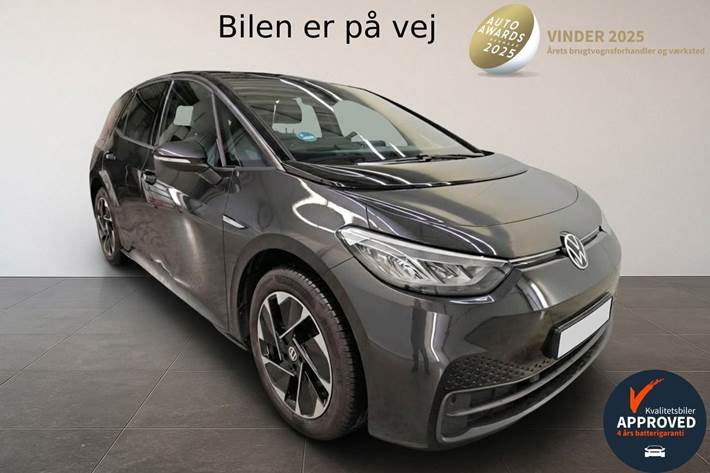 Grå VW ID.3 fra 2022 set udefra