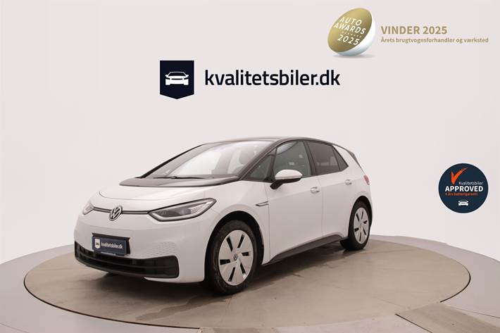 Hvid VW ID.3 fra 2021