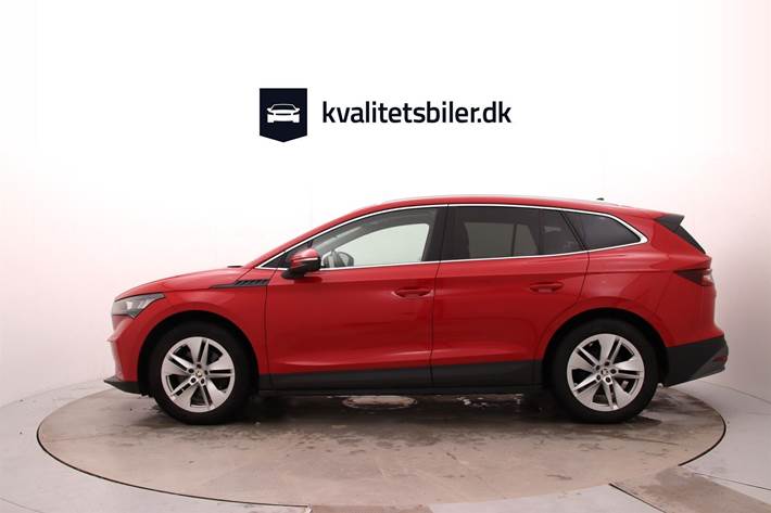 Rød Skoda Enyaq fra 2021