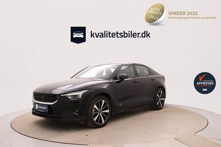 Sort Polestar 2 fra 2020 set udefra
