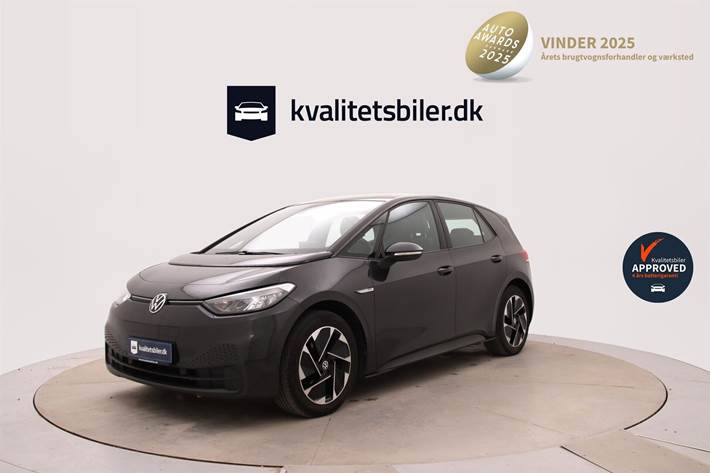 Grå VW ID.3 fra 2021 set udefra