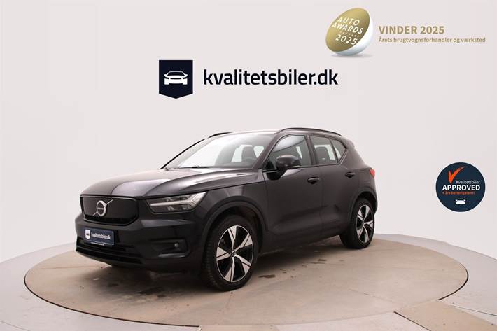 Sort Volvo XC40 fra 2020 set udefra