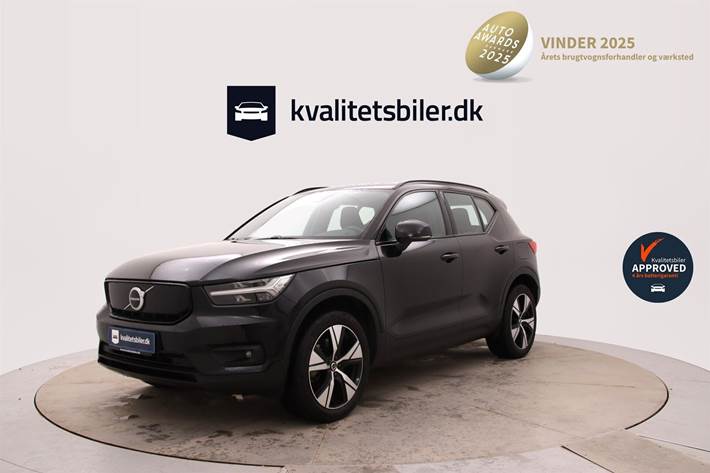 Sort Volvo XC40 fra 2020 set udefra