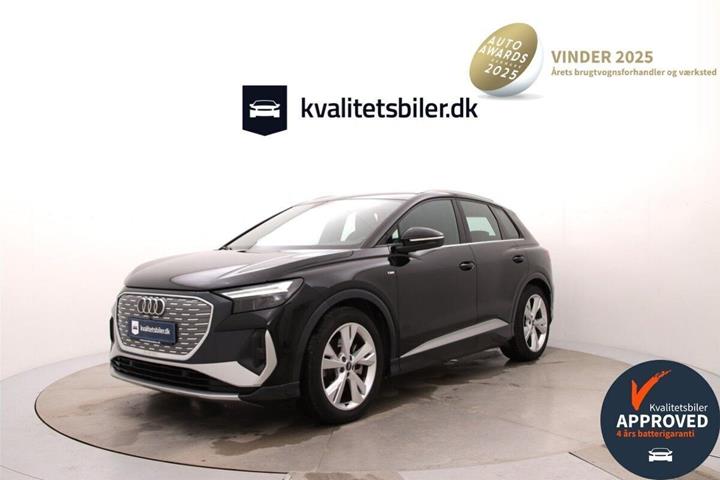 Sort Audi Q4 fra 2022 set udefra