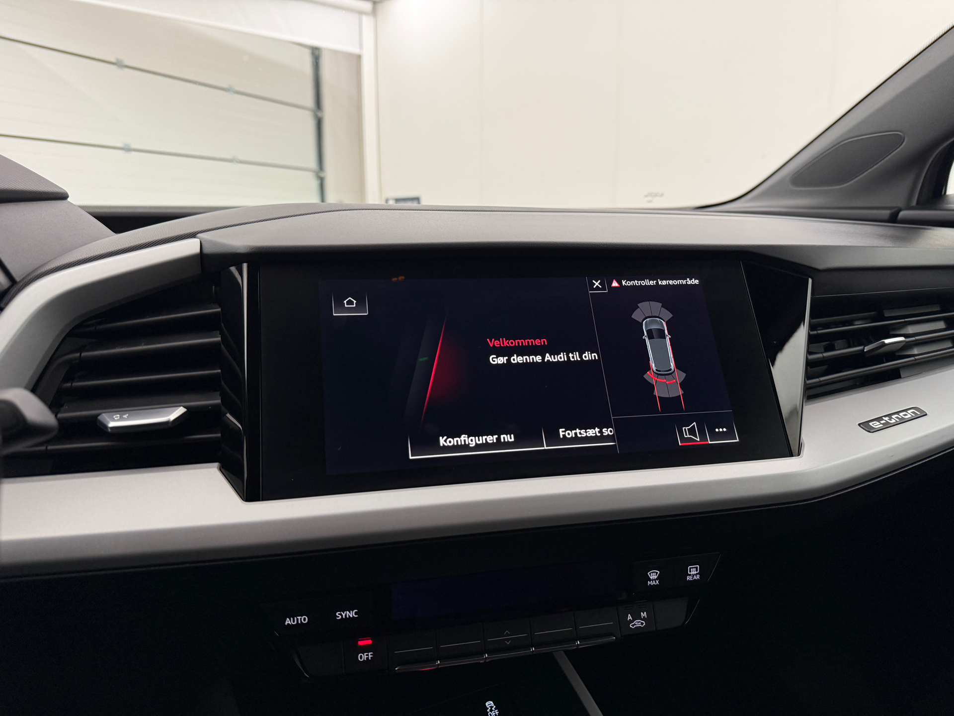 Grå Audi Q4 fra 2021
