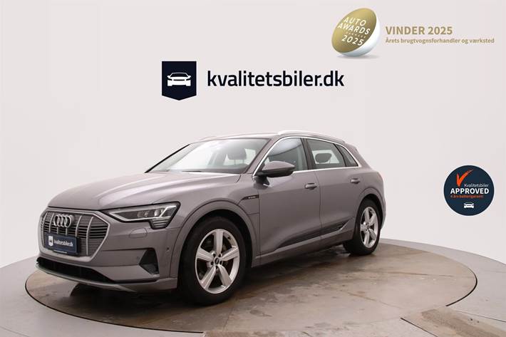 Grå Audi e-tron fra 2020 set udefra