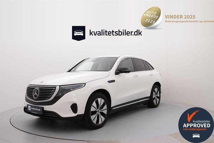 Hvid Mercedes EQC fra 2020