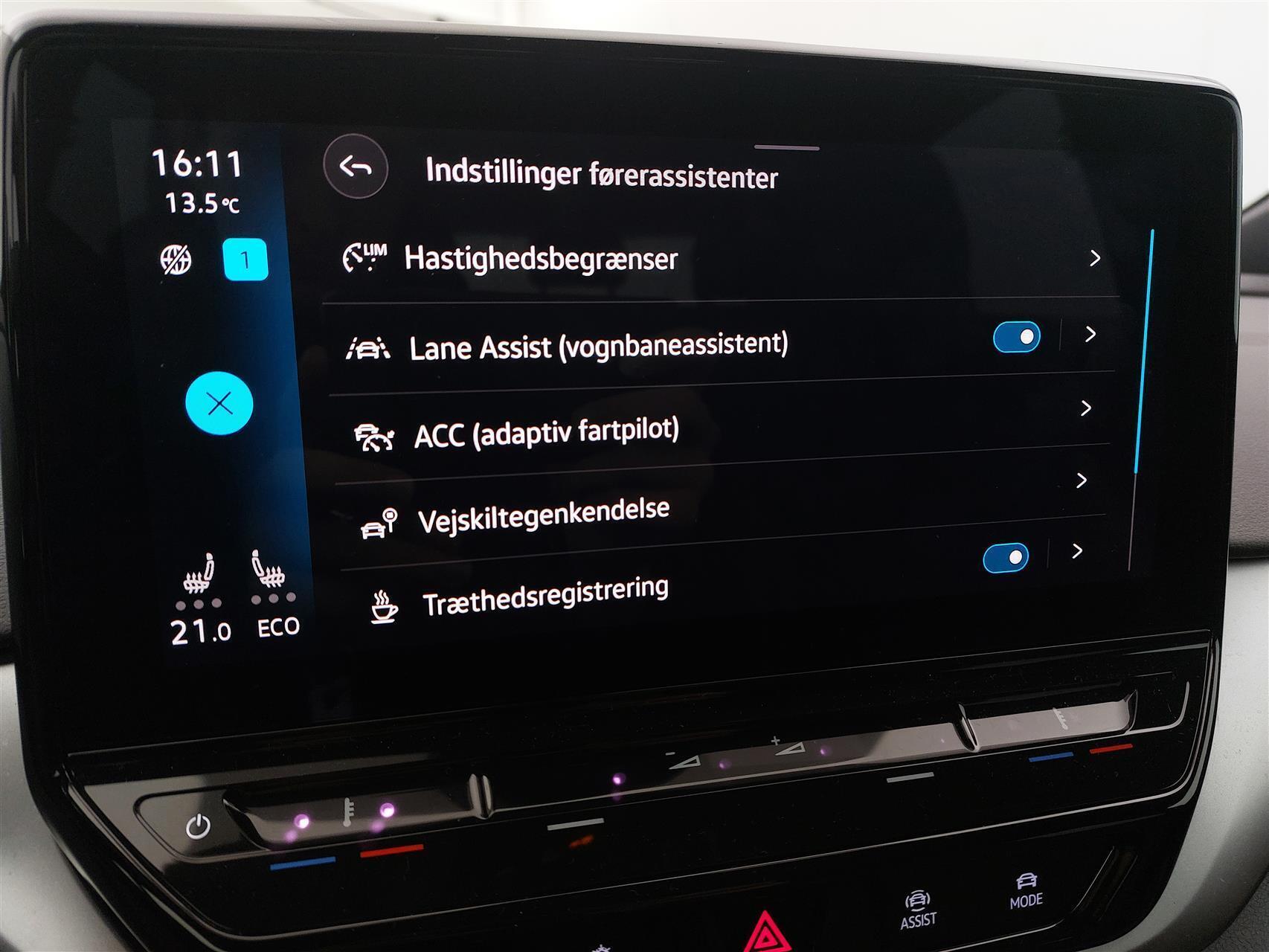 Blå VW ID.4 fra 2021