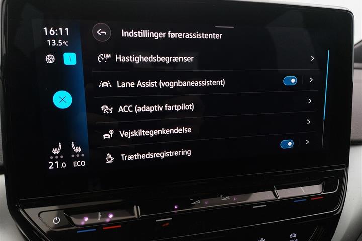 Blå VW ID.4 fra 2021