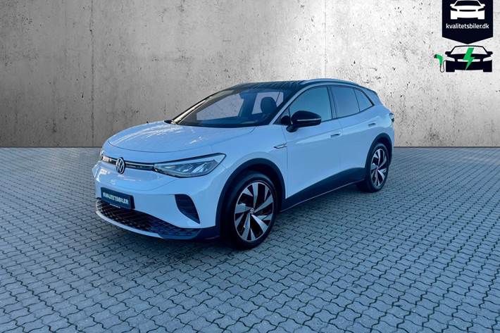 Hvid VW ID.4 fra 2021 set udefra