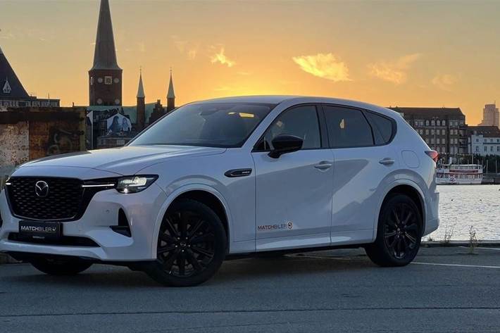 Hvid Mazda CX-60 fra 2024 set udefra