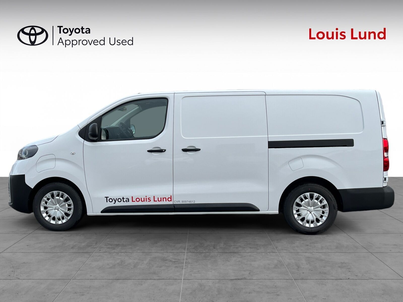 Hvid Toyota Proace Electric fra 2025