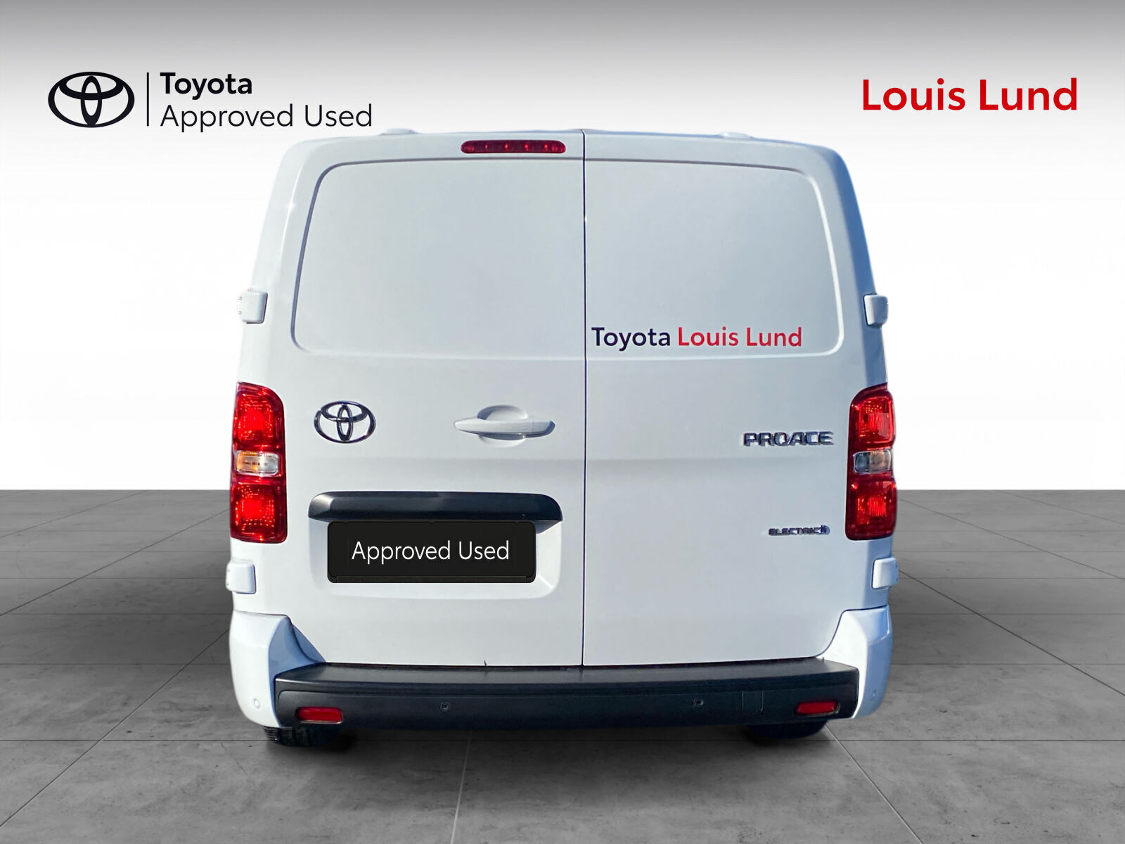 Hvid Toyota Proace Electric fra 2025