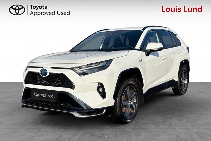 Hvid Toyota RAV4 Plug-in fra 2022 set udefra