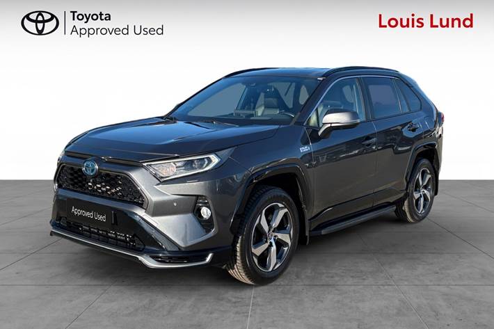 Grå Toyota RAV4 Plug-in fra 2020 set udefra