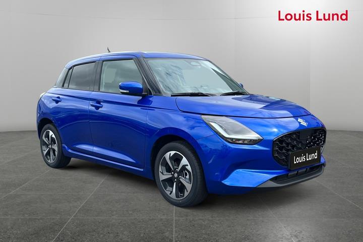Blå Suzuki Swift fra 2026