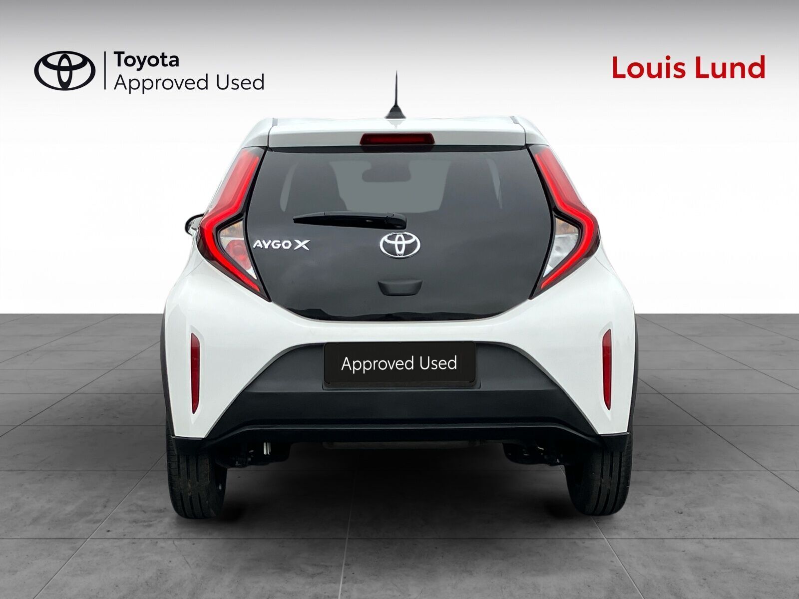 Hvid Toyota Aygo X fra 2025