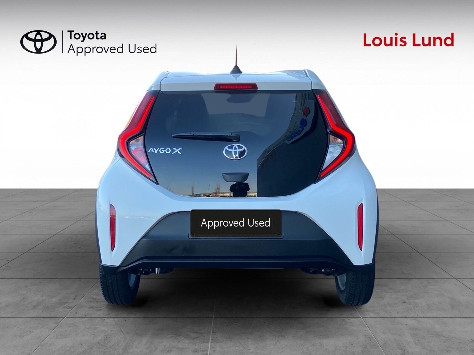 Hvid Toyota Aygo X fra 2025