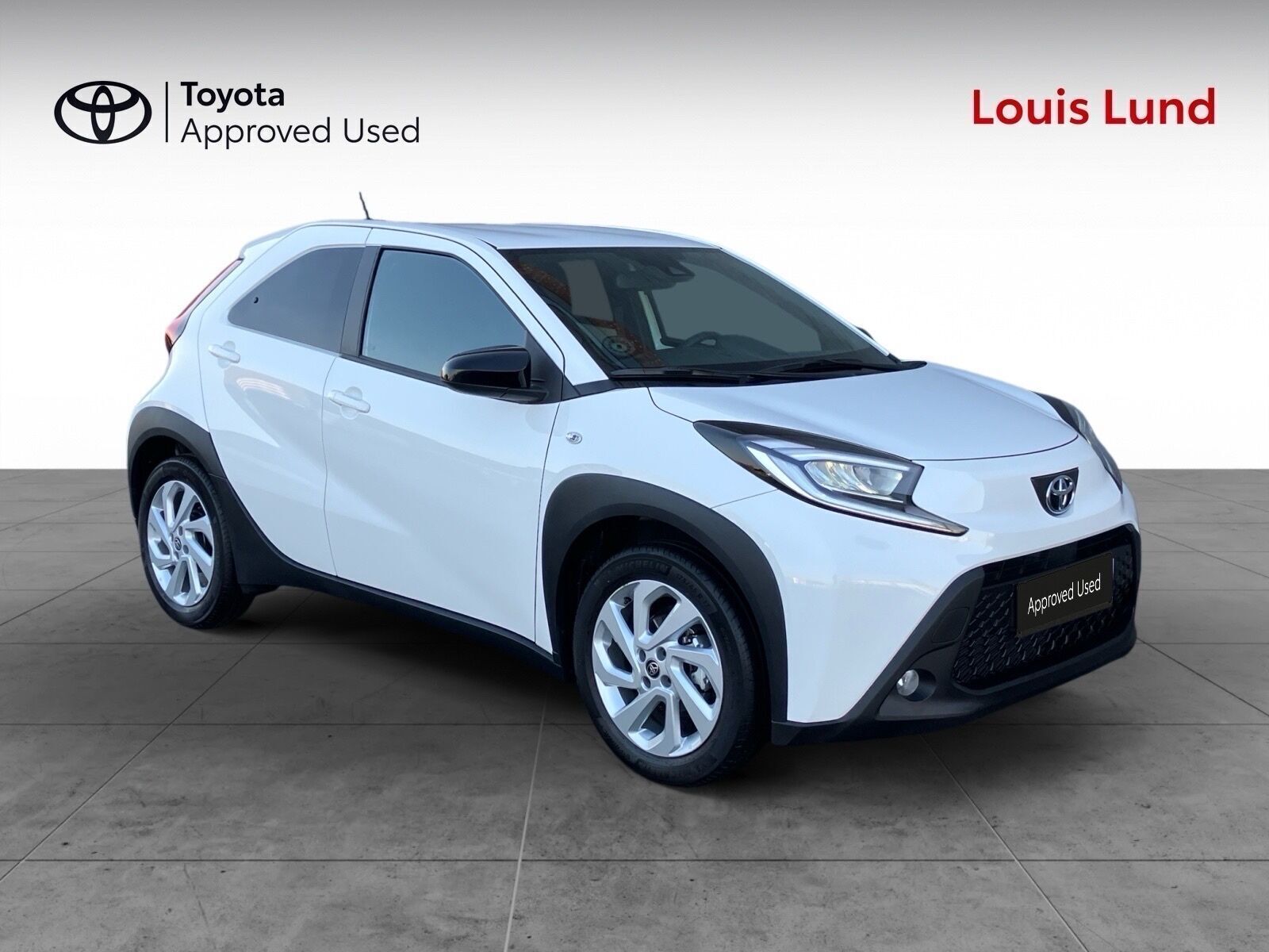 Hvid Toyota Aygo X fra 2025