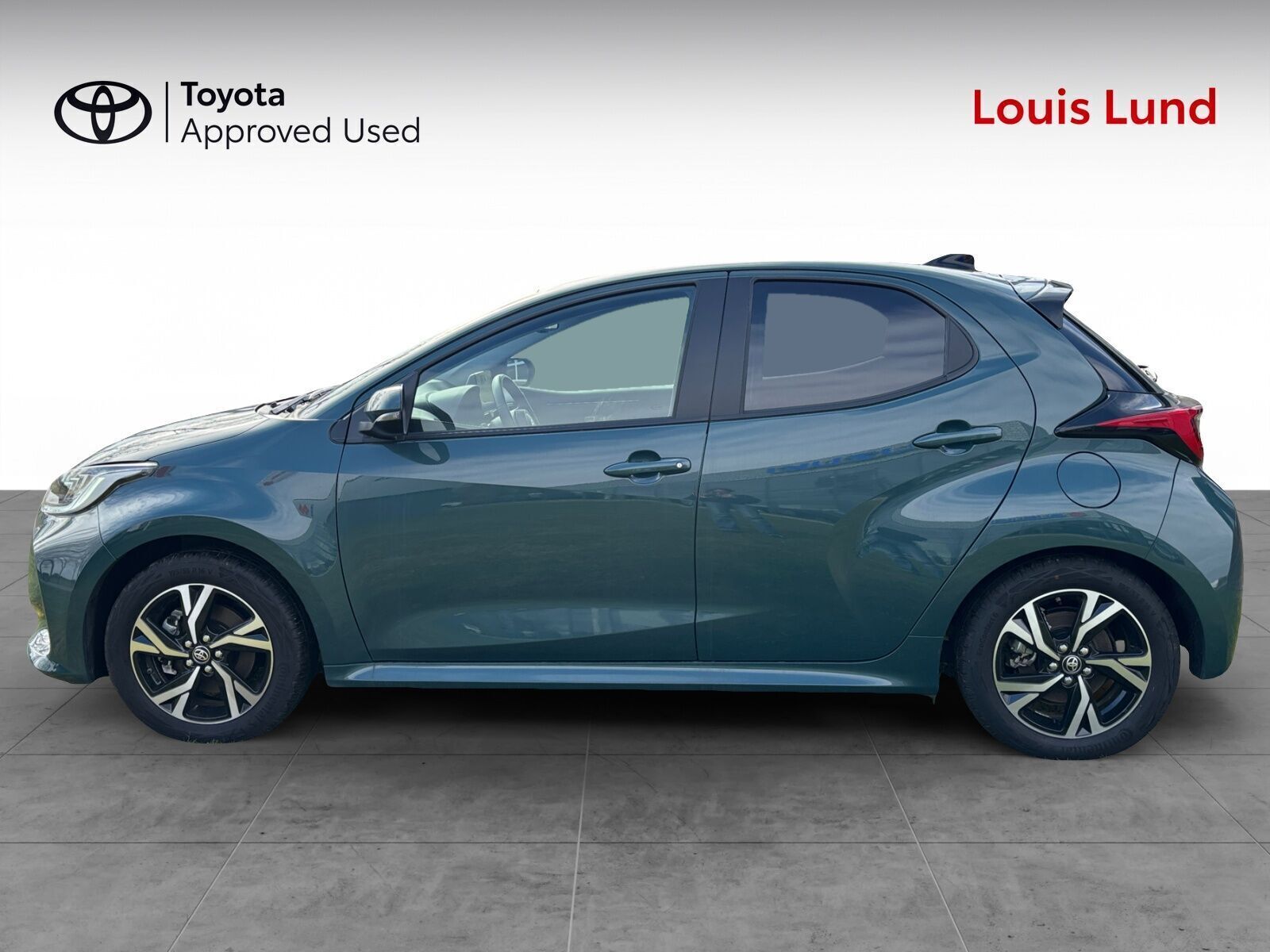 Grøn Toyota Yaris fra 2025