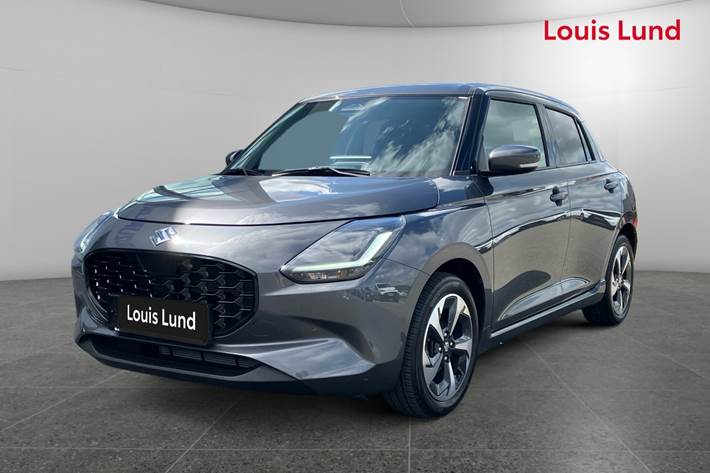 Grå Suzuki Swift fra 2024 set udefra
