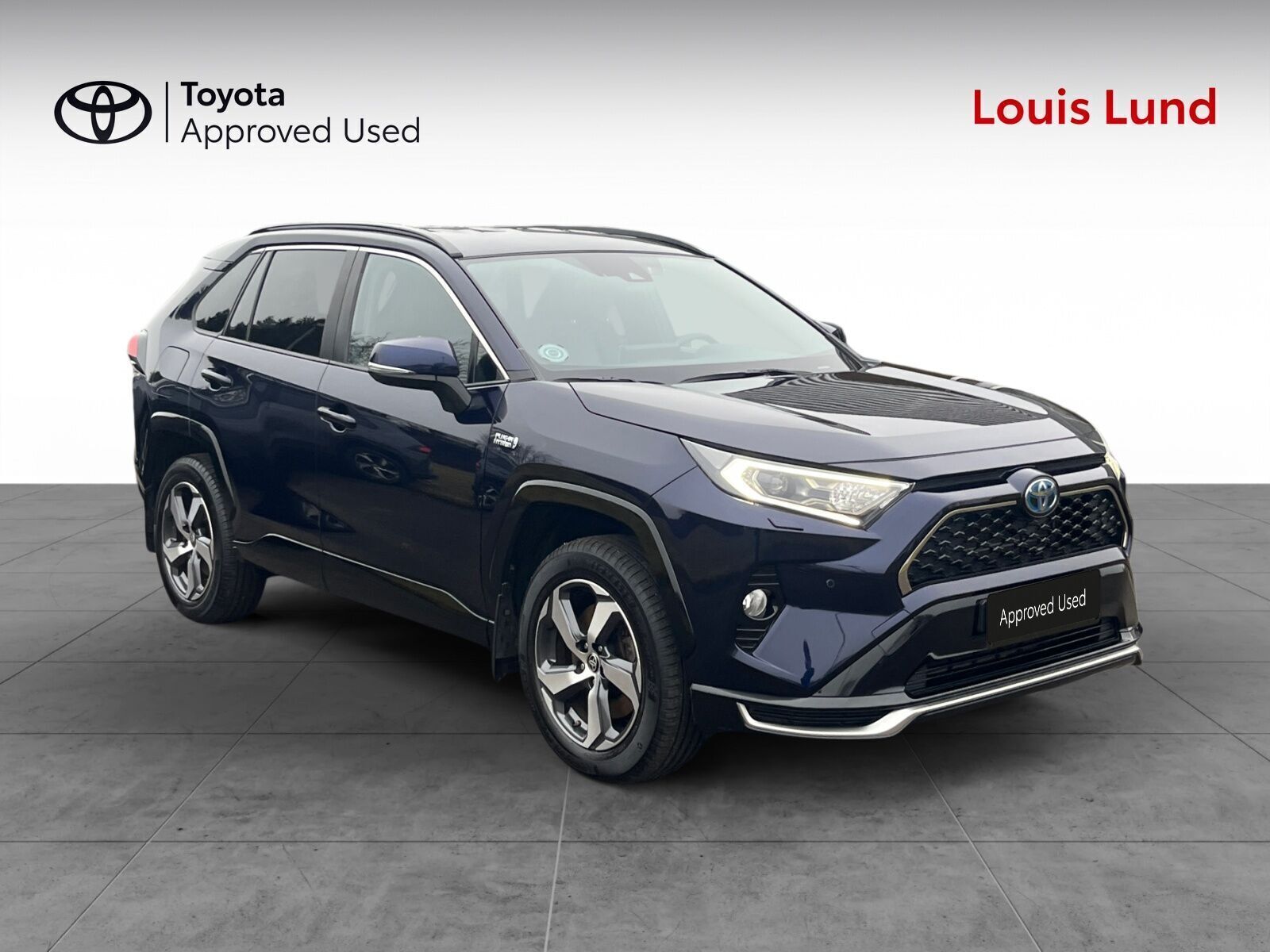 Blå Toyota RAV4 Plug-in fra 2021