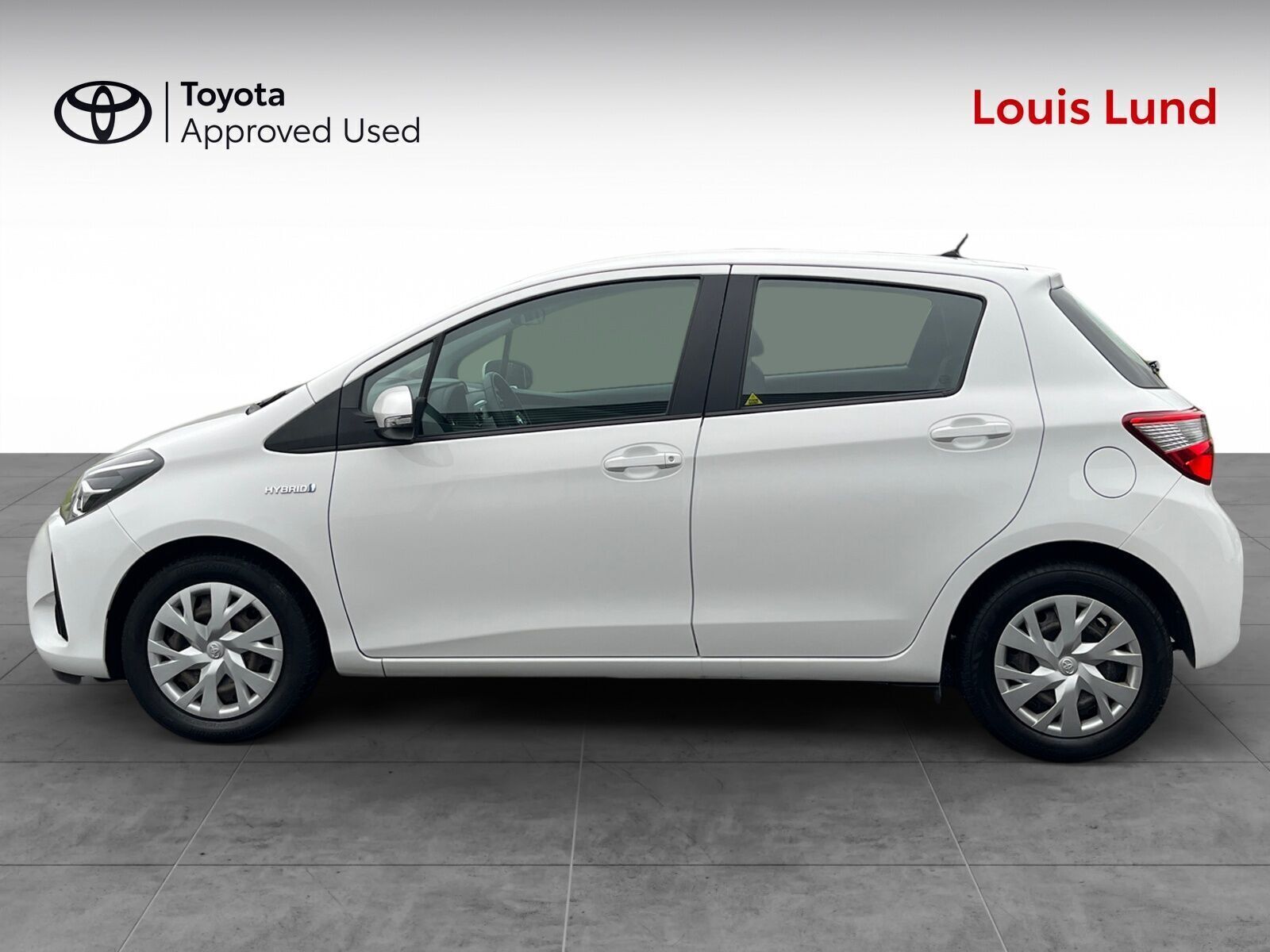 Hvid Toyota Yaris fra 2018