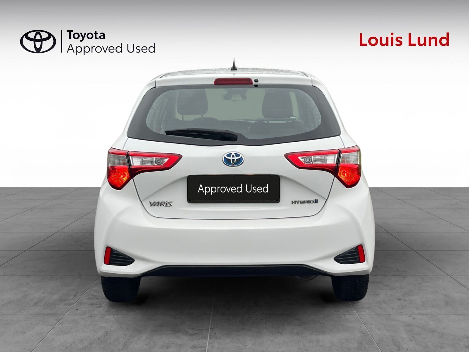 Hvid Toyota Yaris fra 2018