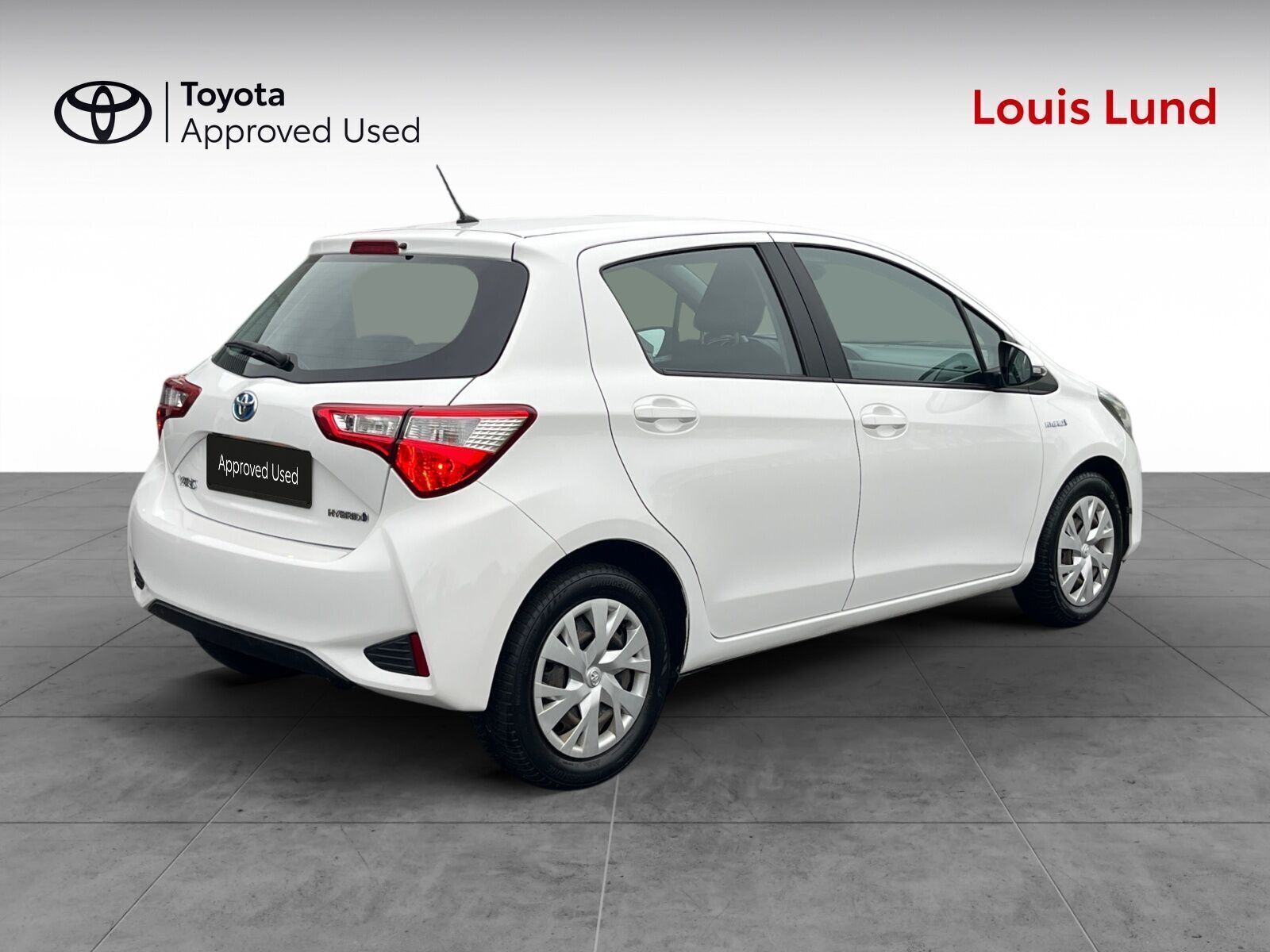 Hvid Toyota Yaris fra 2018
