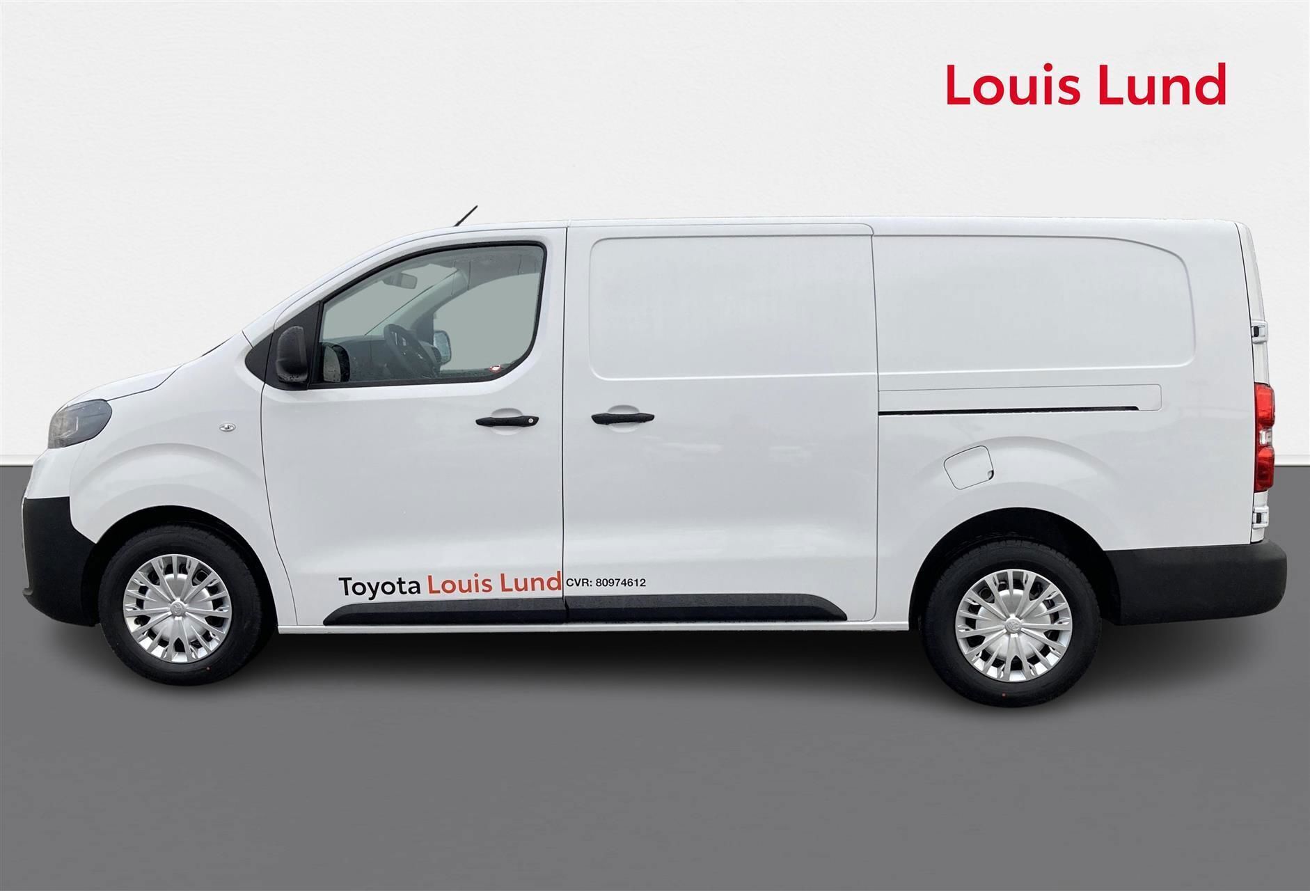 Hvid Toyota ProAce fra 2025