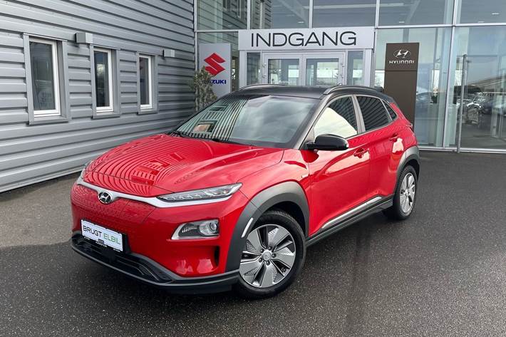 Rød Hyundai Kona fra 2020