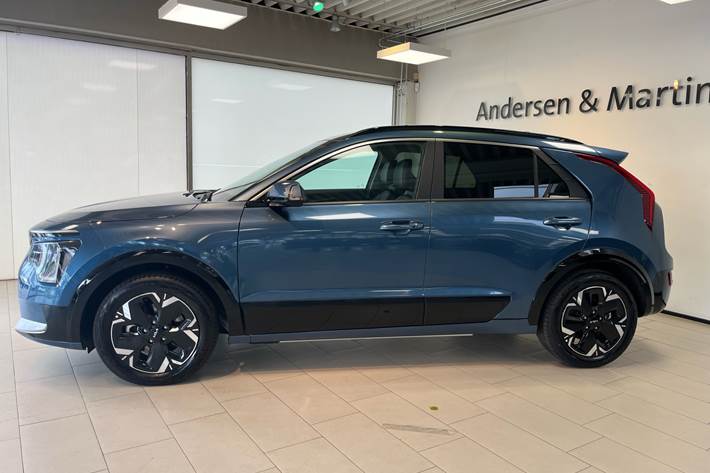 Blå Kia Niro EV fra 2025