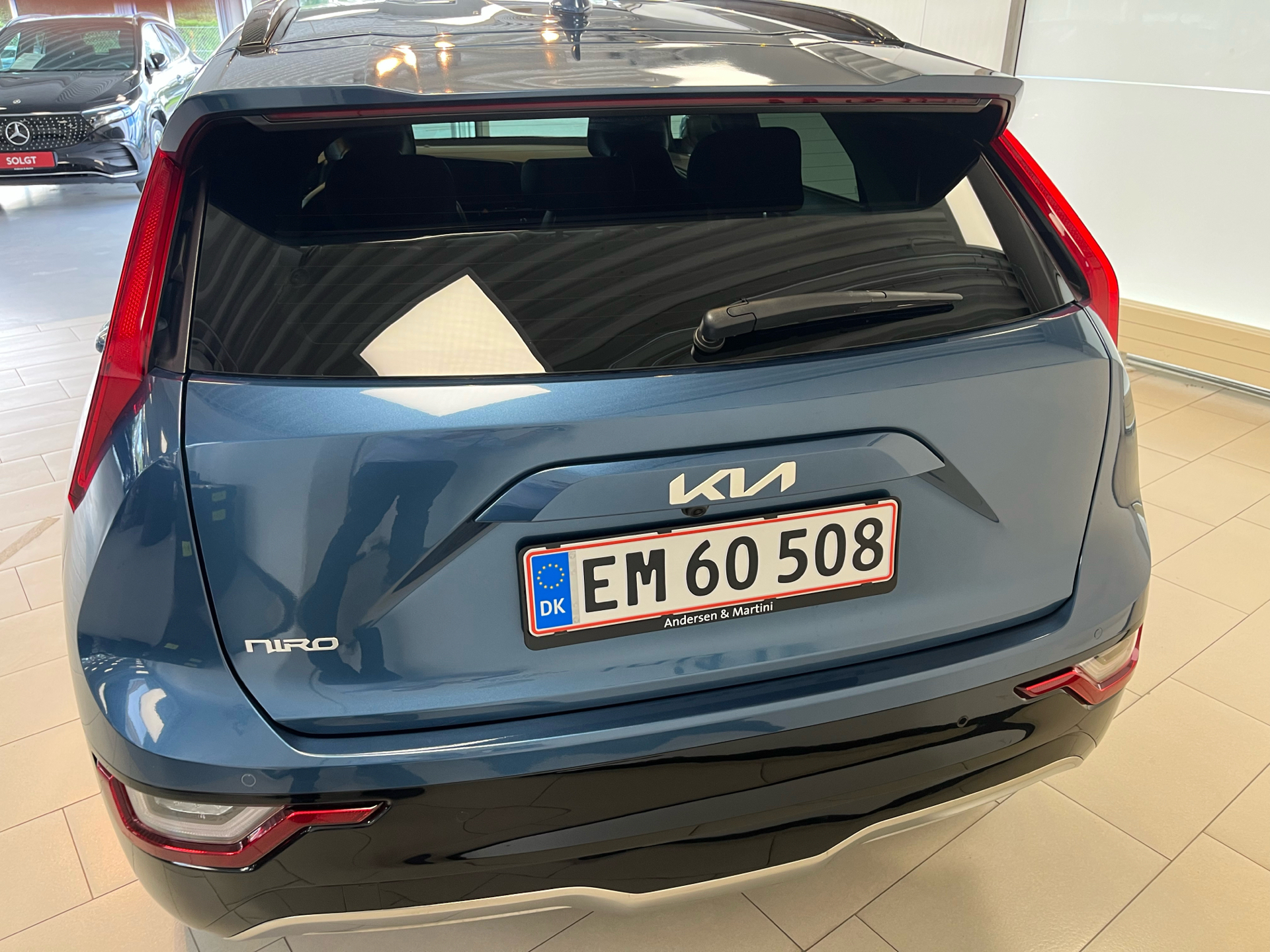 Blå Kia Niro EV fra 2025
