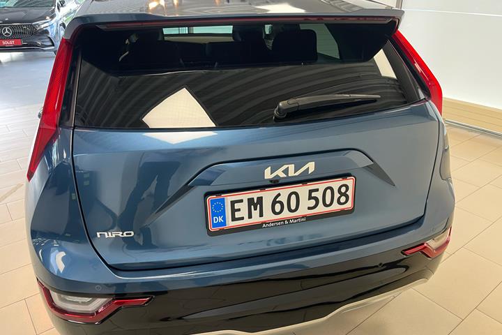 Blå Kia Niro EV fra 2025