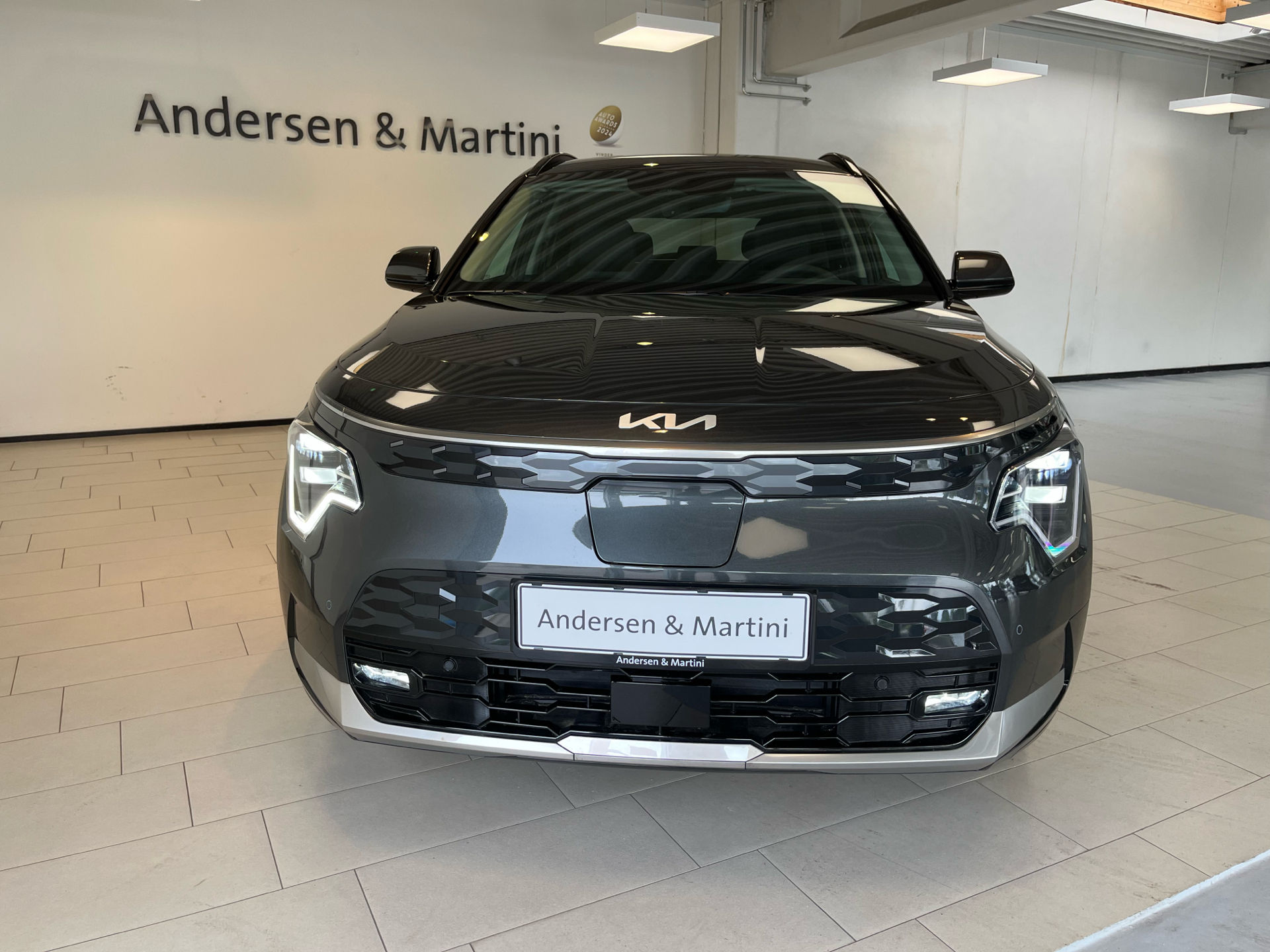 Grå Kia Niro EV fra 2025